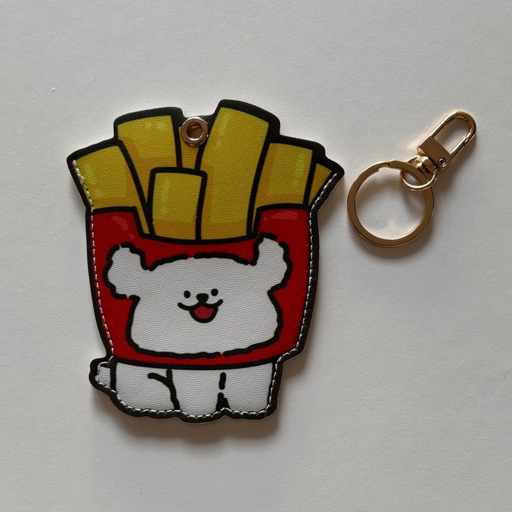 🍟🐶Cute French Fries Keychain & Card Holder